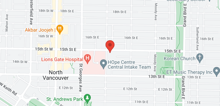 map of 5 307 E 15TH STREET
